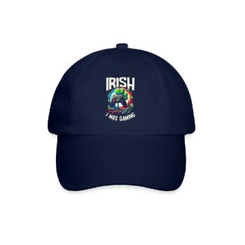 Irish I Was Gaming St Patricks Day Video Gamer - Baseball Cap - blue/blue - Front