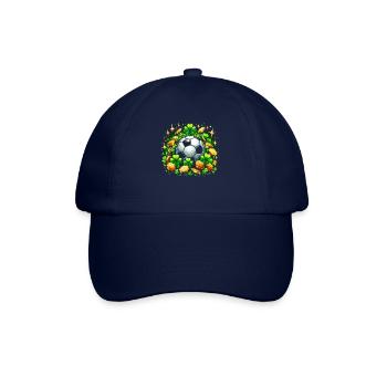 Soccer Shamrock St Patricks Day Shenanigans Clover - Baseball Cap - blue/blue - Front