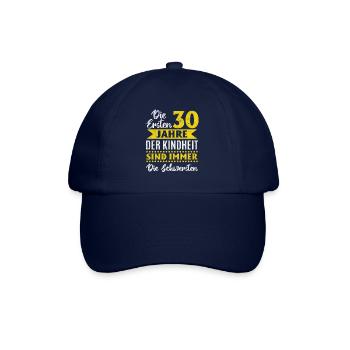 30. Geburtstag - Baseballkappe - Blau/Blau - Vorne