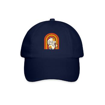 Katze - Baseballkappe - Blau/Blau - Vorne