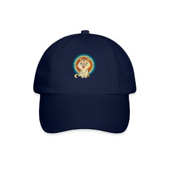 Katze - Baseballkappe - Blau/Blau - Vorne
