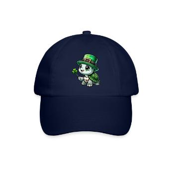 St. Patrick's Schildkröte Fest - Baseballkappe - Blau/Blau - Vorne