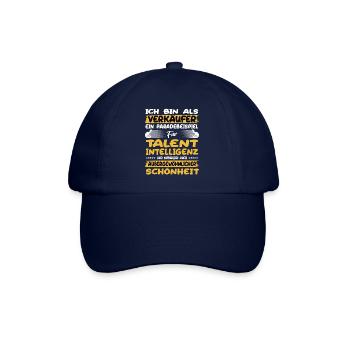 salesperson a prime example of talent - Baseball Cap - blue/blue - Front