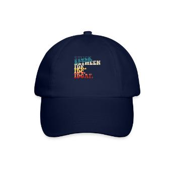 Steckt zwischen IDK IDC IDGAF fest - Baseballkappe - Blau/Blau - Vorne