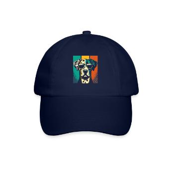 Vintage Dalmatian Dog Sunglasses Dogs Dal - Baseball Cap - blue/blue - Front