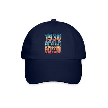 Limited Edition Since 1930 Birthday Vintage 1930's - Baseball Cap - blue/blue - Front