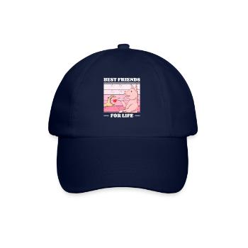 Pig Lover Friend Pigs - Baseball Cap - blue/blue - Front