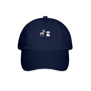 Was zum... Zebra und lächelnder Z-BH mit lustigen Streifen - Baseballkappe - Blau/Blau - Vorne