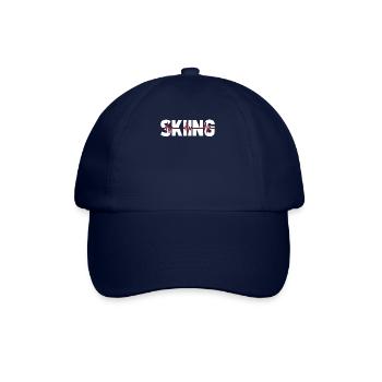 Skifahren Apres Ski Ekg Heartbeat - Baseballkappe - Blau/Blau - Vorne