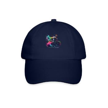Colorful Cycling Cyclist Mountain Bike Cyclists - Baseball Cap - blue/blue - Front