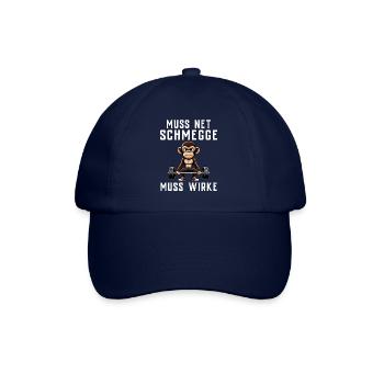 Gym Tshirt Funny Fitness Workout Gym - Baseball Cap - blue/blue - Front