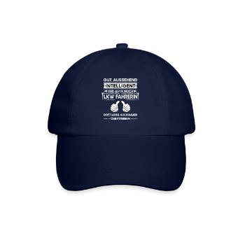 Lkw fahrerin Gut Aussehend Intelligent - Baseballkappe - Blau/Blau - Vorne