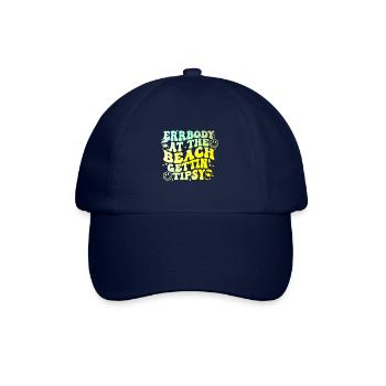 Errbody At The Beach Gettin Tipsy - Baseballkappe - Blau/Blau - Vorne