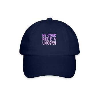 Mon autre manège est une licorne jeu de mots licorne magique - Casquette classique - bleu/bleu - Devant