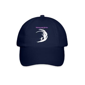 Zum Surfen geboren - Baseballkappe - Blau/Blau - Vorne