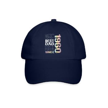Bester Papa der Welt seit 1960 Vatertag - Baseballkappe - Blau/Blau - Vorne
