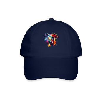 Éclaboussures colorées Art Lévrier Italien Italien - Casquette classique - bleu/bleu - Devant
