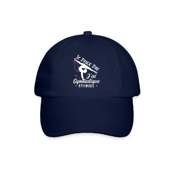 Ich kann nicht Ich habe Vintage Rhythmic Gym Frau - Baseballkappe - Blau/Blau - Vorne