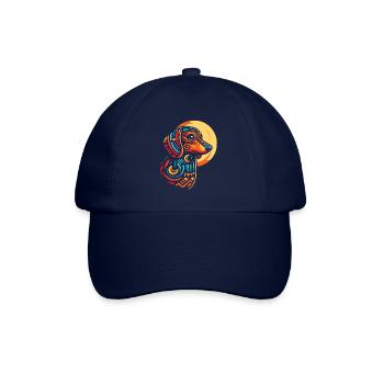 Teckel Dackel Phases de Lune - Casquette classique - bleu/bleu - Devant