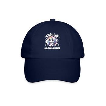 Enfin une licorne mignonne d’écolier pour l’inscription à l’école - Casquette classique - bleu/bleu - Devant