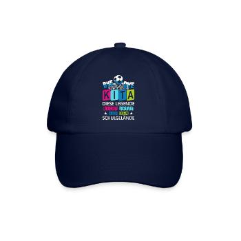 Einschulung Schulkind Kindergarten Kita Geschenk - Baseballkappe - Blau/Blau - Vorne