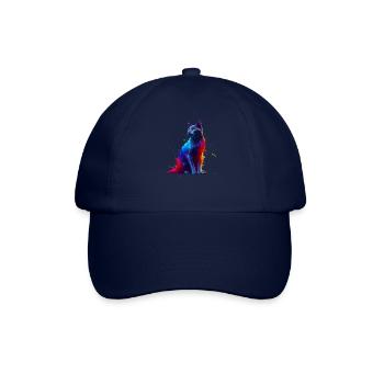 Éclaboussures colorées Bombay Cat - Casquette classique - bleu/bleu - Devant