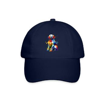 Éclaboussures colorées Setter anglaise Setter Laverack - Casquette classique - bleu/bleu - Devant