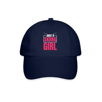 Skiing Après Ski Just A Skiing Girl - Baseball Cap - blue/blue - Front