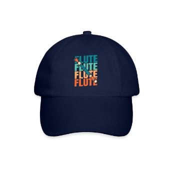 Flute player - Baseball Cap - blue/blue - Front