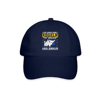 A life without skittles is possible but pointless - - Baseball Cap - blue/blue - Front