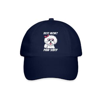 Bichon Frize Mutter Best Mom Pawsibly - Baseball Cap - blue/blue - Front