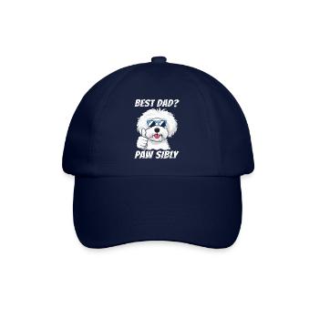 Bichon Frize Father Best Dad Pawsibly - Baseball Cap - blue/blue - Front
