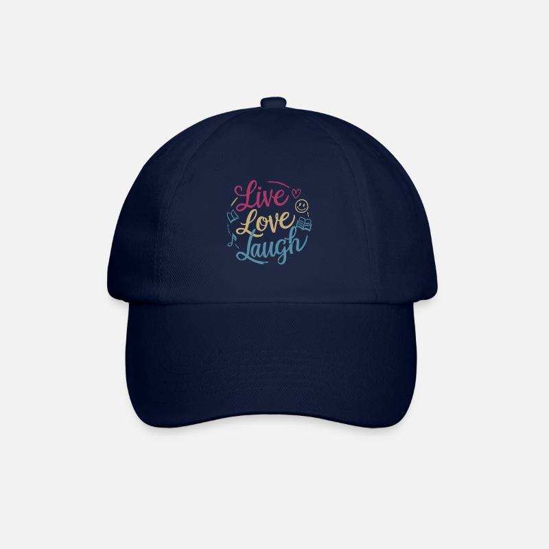 LEBE LIEBE LACHEN - Baseballkappe - Blau/Blau