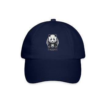 Geometrische Kunst Panda Bär Pandas - Baseballkappe - Blau/Blau - Vorne