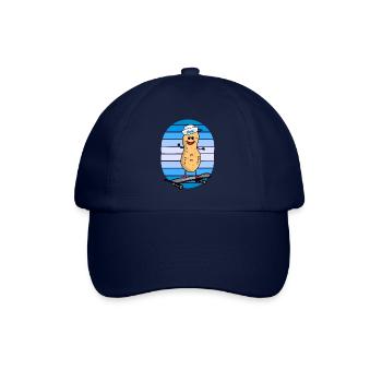 cacahuète maritime marin patineur patinage noix enfant - Casquette classique - bleu/bleu - Devant
