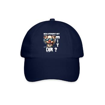 Ich hasse Menschen - Was stimmt denn mit dir nicht - Baseballkappe - Blau/Blau - Vorne