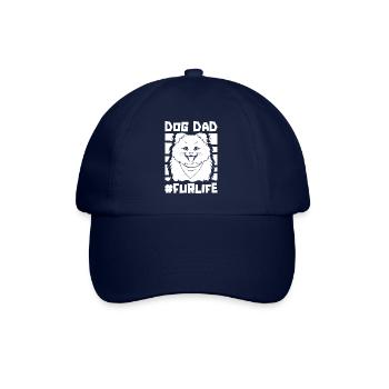 Pomeranian Dog Dad Fur Life - Baseballkappe - Blau/Blau - Vorne