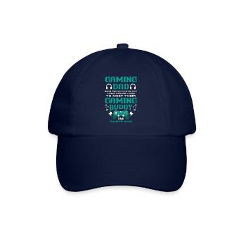 Gamer Father Offspring Baby Child Gamer Joystick - Baseball Cap - blue/blue - Front