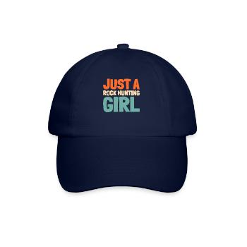 Géologue Collectionneur de pierres Juste une fille chasseuse de roches - Casquette classique - bleu/bleu - Devant