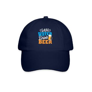 Save Water Drink Beer - Baseballkappe - Blau/Blau - Vorne