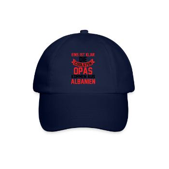 Albanian Albanian Grandpa Grandfather Albania - Baseball Cap - blue/blue - Front