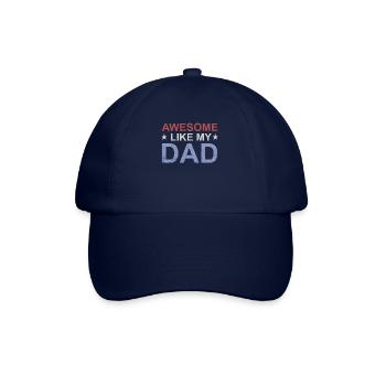 Großartig wie mein Vater - Baseballkappe - Blau/Blau - Vorne
