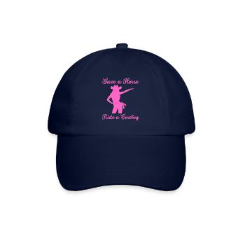 Save a Horse Riding a Cowboy - Baseballkappe - Blau/Blau - Vorne