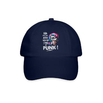 Mir Egal - Schmeiss alles hin werd Punk Punkrock - Baseballkappe - Blau/Blau - Vorne