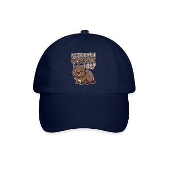 Wombat Spruch Australien Lustiges Wombats Geschenk - Baseballkappe - Blau/Blau - Vorne