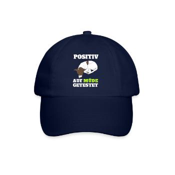 Lazy Tshirt Funny Funny Humor Sarcasm Tired - Baseball Cap - blue/blue - Front