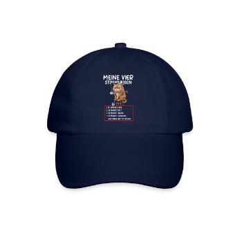 Lazy Tshirt Travail Chat Drôle Sarcasme Bureau - Casquette classique - bleu/bleu - Devant