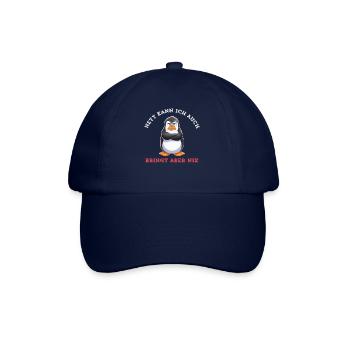 Penguin Tshirt Funny Funny Humor Sarcasm Office - Baseball Cap - blue/blue - Front