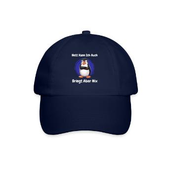 Penguin Tshirt Funny Funny Humor Sarcasm Office - Baseball Cap - blue/blue - Front