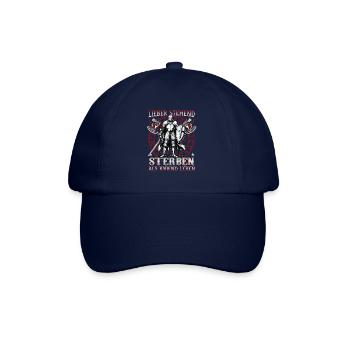 Better to die standing than to live kneeling, knights - Baseball Cap - blue/blue - Front